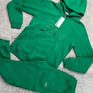 CHANDAL LACOSTE VERDE 2025 LOGO GRANDE PECHO