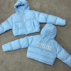 CHAQUETA TRAPSTAR CORTA AZUL MUJER