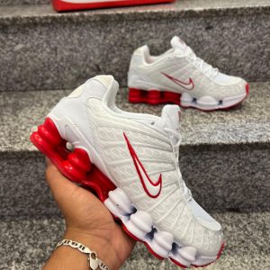 SHOX TL BLANCA SUELA ROJA