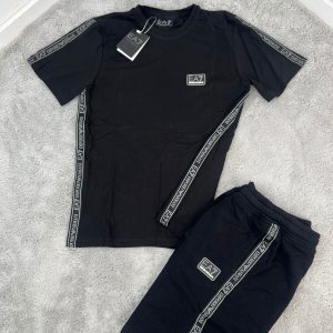 CONJUNTO VERANO EA7 ARMANI NEGRO