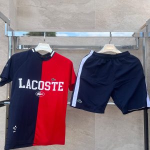 CONJUNTO LACOSTE NEGRO Y ROJO