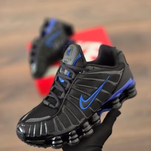 SHOX NEGRA LOGO AZUL