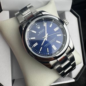 RELOJ ROLEX AZUL METALICO