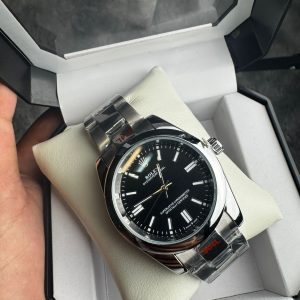 RELOJ ROLEX NEGRO METALICO