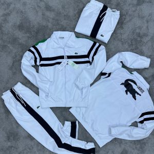 CHANDAL LACOSTE TERMOACTIVO BLANCO LINEAS NEGRAS