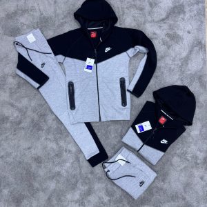 CHANDAL NIKE TECH NEGRO GRIS