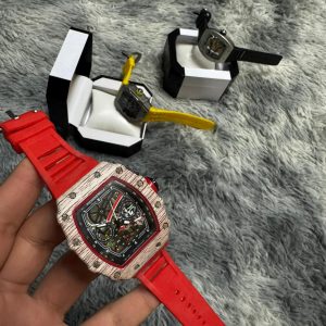 RELOJ RICHARD MILLE ESQUELETO ROJO