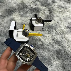 RELOJ RICHARD MILLE AZUL PLATEADO