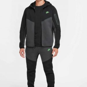 CHANDAL NIKE TECH 2026 NEGRO GRIS LOGO VERDE