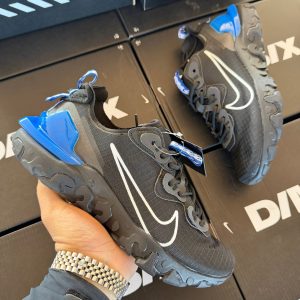 NIKE REACT NEGRO AZUL TELA INVIERNO