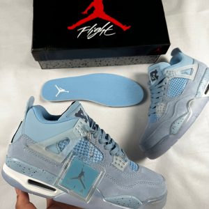 JORDAN RETRO 4 X OFF AZUL PASTEL