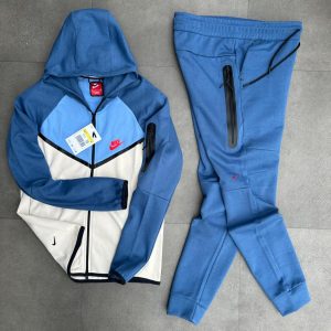 CHANDAL NIKE TECH DOBLE AZUL BLANCO