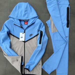 CHANDAL NIKE TECH DOBLE AZUL GRIS