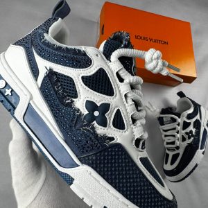 LOUIS VUITTON SKATE DIAMANTE AZUL BLANCO