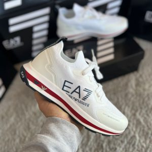 EMPORIO ARMANI BLANCO SUELA LINEA ROJA