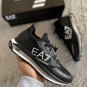 EMPORIO ARMANI NEGRO SUELA BLANCA GRIS