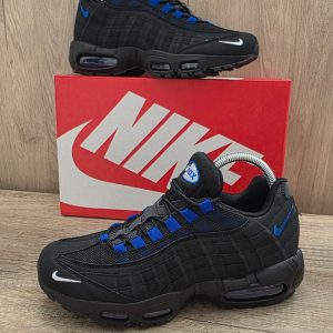 AIR MAX 95 NEGRA LOGO AZUL