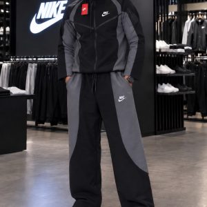 CHANDAL NIKE TECH NEGRO GRIS