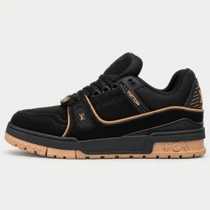 LOUIS VUITTON SKATE NEGRA SUELA MARRÓN
