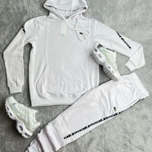 CHANDAL CAPUCHA LACOSTE LINE BLANCO